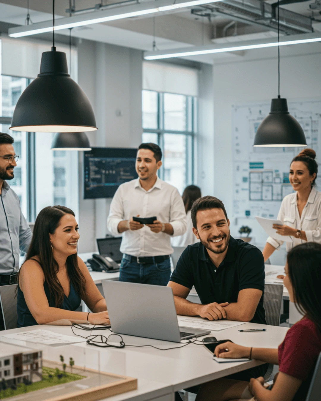 Equipe da imobiliária