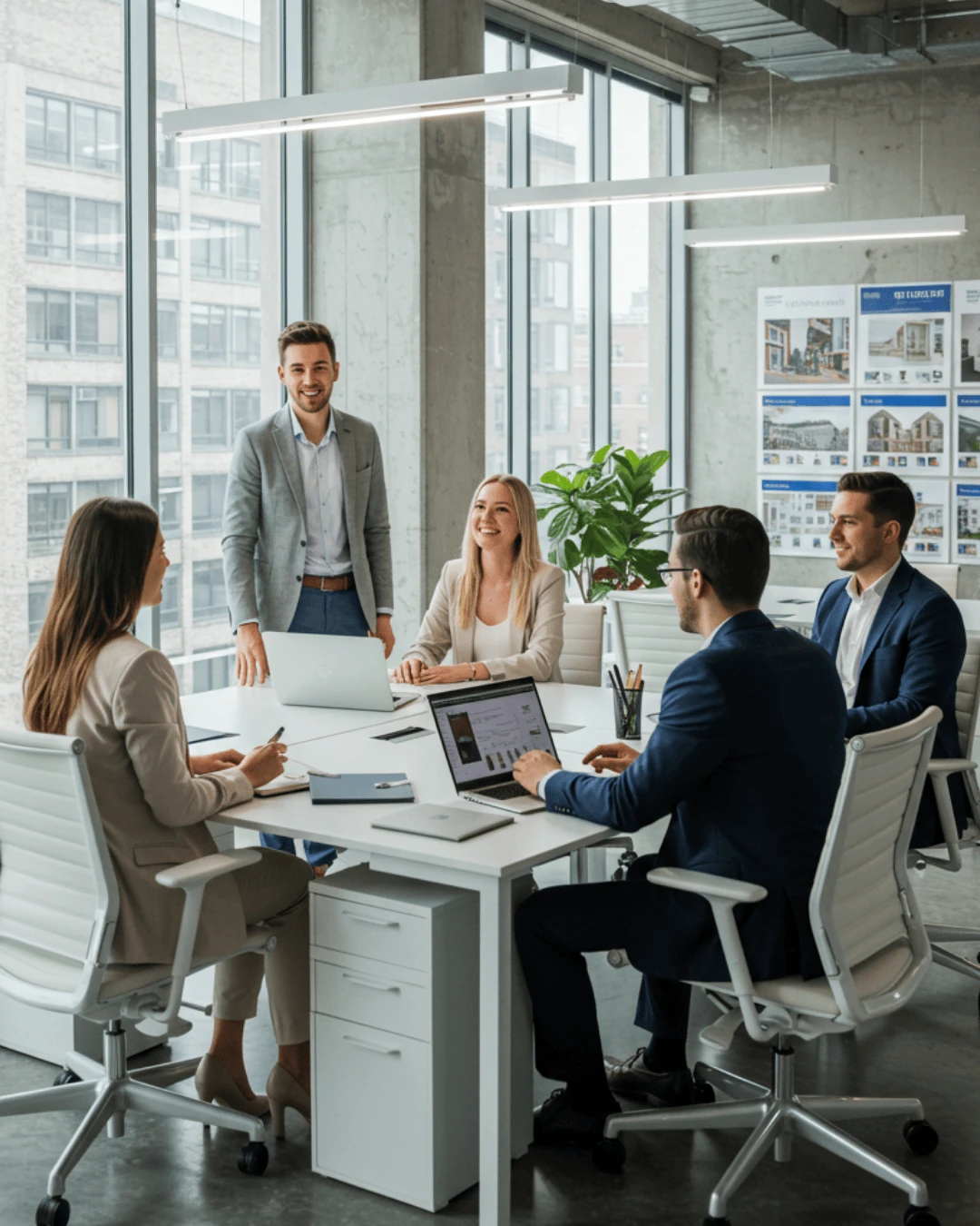 Equipe da imobiliária