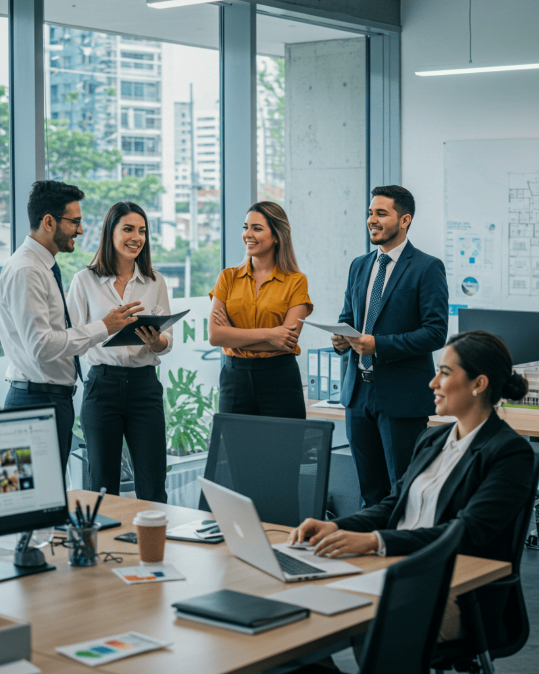 Equipe da imobiliária