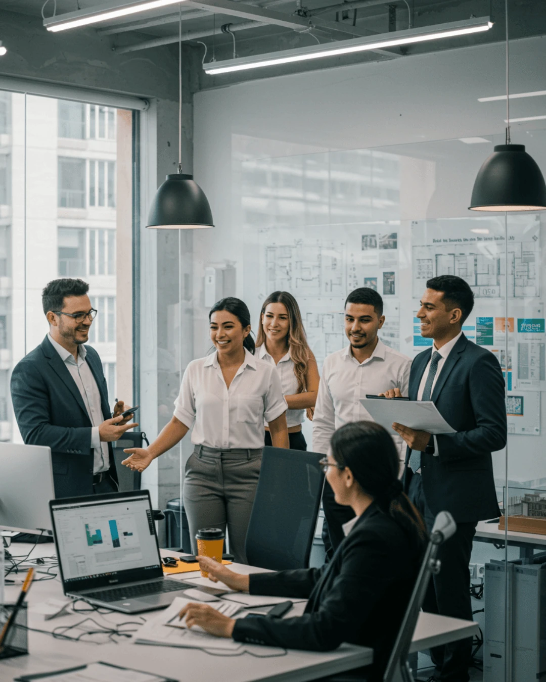 Equipe da imobiliária
