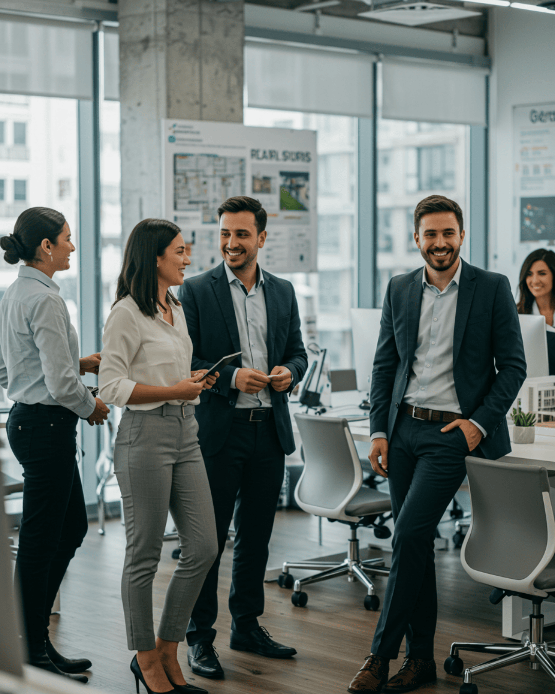 Equipe da imobiliária