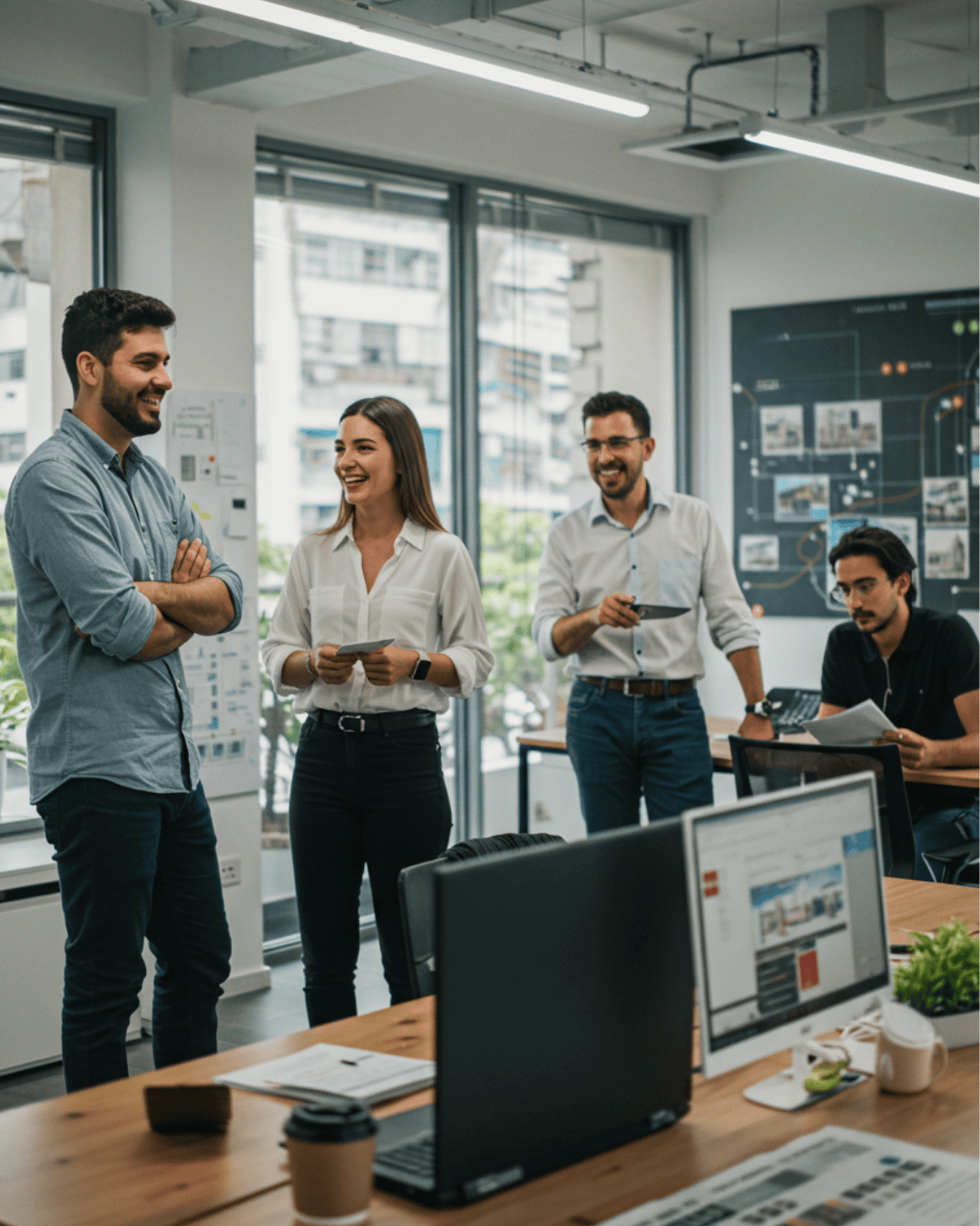 Equipe da imobiliária